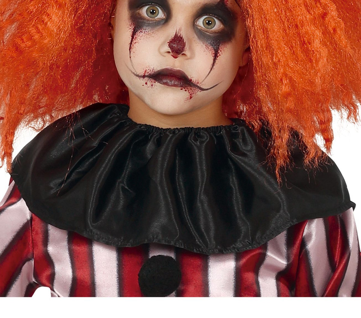 Halloween-Kostüm Kinderclown Rot/Weiß