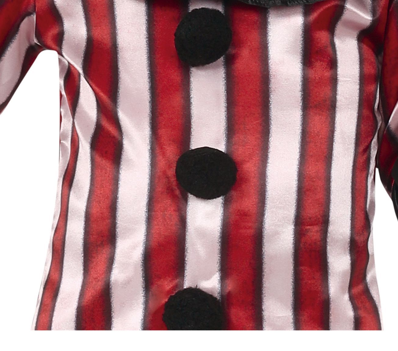 Halloween-Kostüm Kinderclown Rot/Weiß