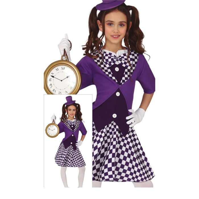 Goochelaar Jurk Paars Meisje | Alice in Wonderland