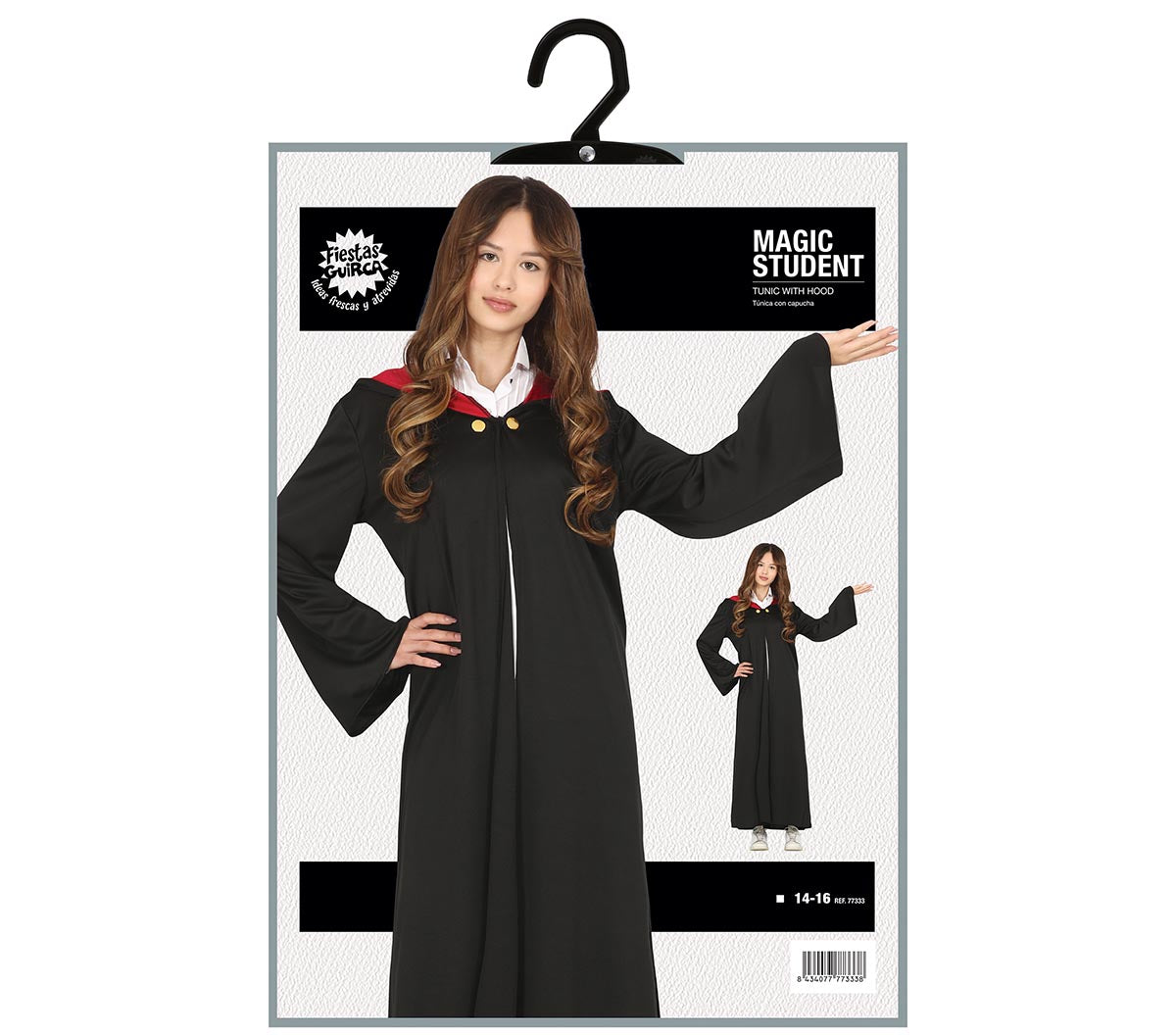 Tovenaarsleerling Kostuum Dames – Magisch Gewaad met Capuchon