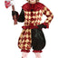 Horror Clown Kostuum Kind – Rood Zwart Harlekijn