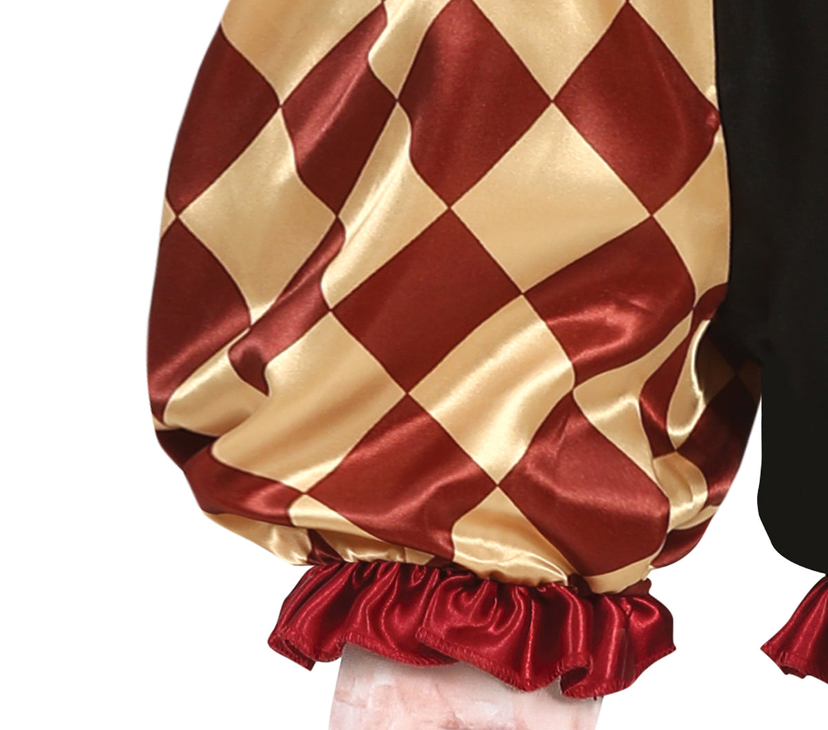 Horror Clown Kostuum Kind – Rood Zwart Harlekijn