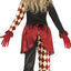 Horror-Clown-Halloween-Kostüm Mädchen Rot