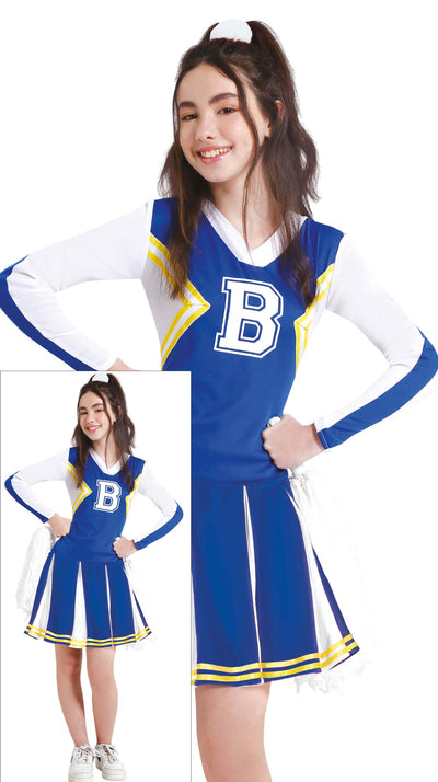 Cheerleader Pak Blauw | Voor Tieners & Dames