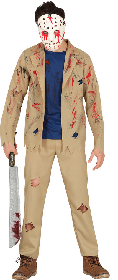 Jason Voorhees Kostuum Heren -  Inclusief masker