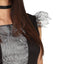 Heks Kostuum Dames Zilver/Zwart – Silver Witch – Jurk & Heksenhoed