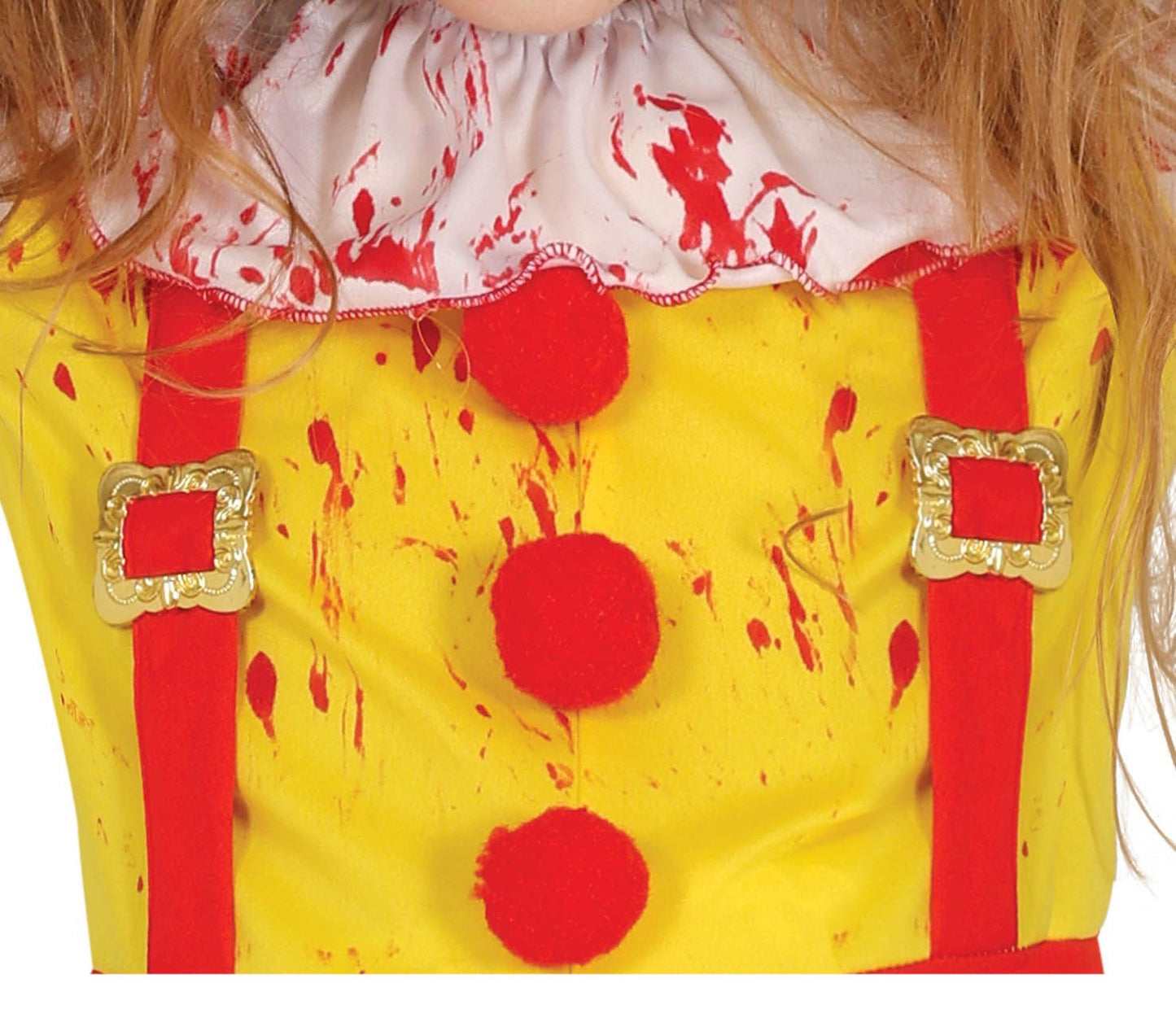 Mc Killer Halloween Kostuum Meisje – Creepy Fastfood Parodie Jurk met Halsstuk