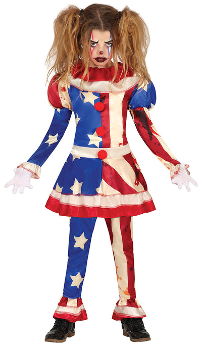 Horror Clown Kostuum Kind – Rood Blauw Circus Clown
