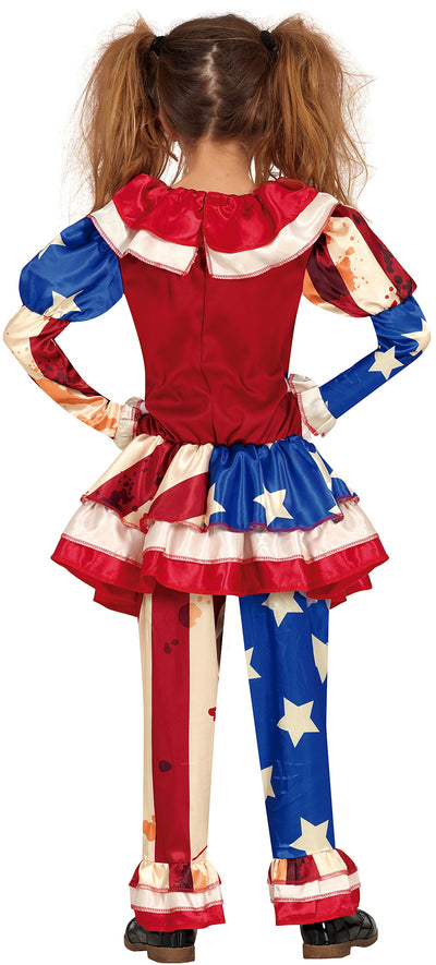 Horror Clown Kostuum Kind – Rood Blauw Circus Clown