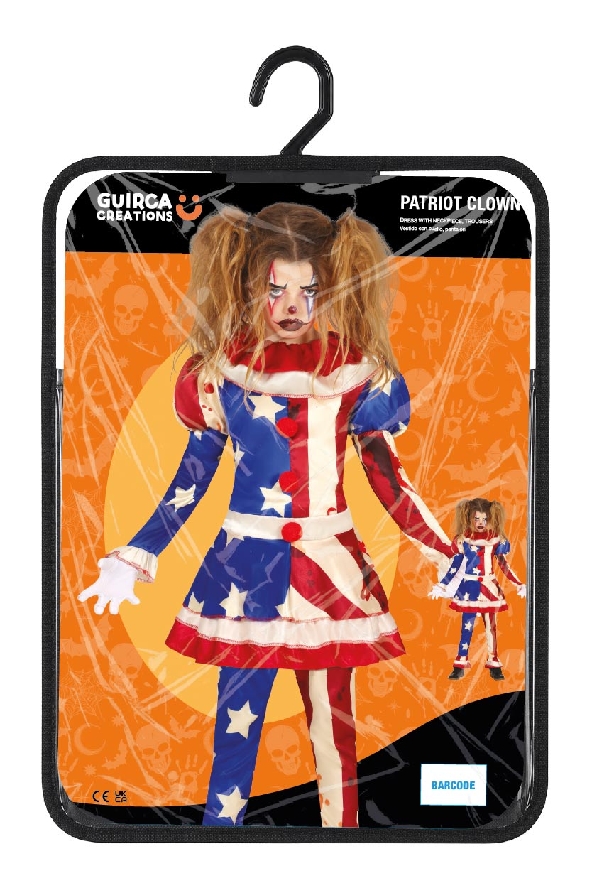 Horror Clown Kostuum Kind – Rood Blauw Circus Clown