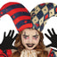 Enge Harlekijn Kostuum Kind – Halloween Joker Rood Blauw