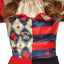 Enge Harlekijn Kostuum Kind – Halloween Joker Rood Blauw