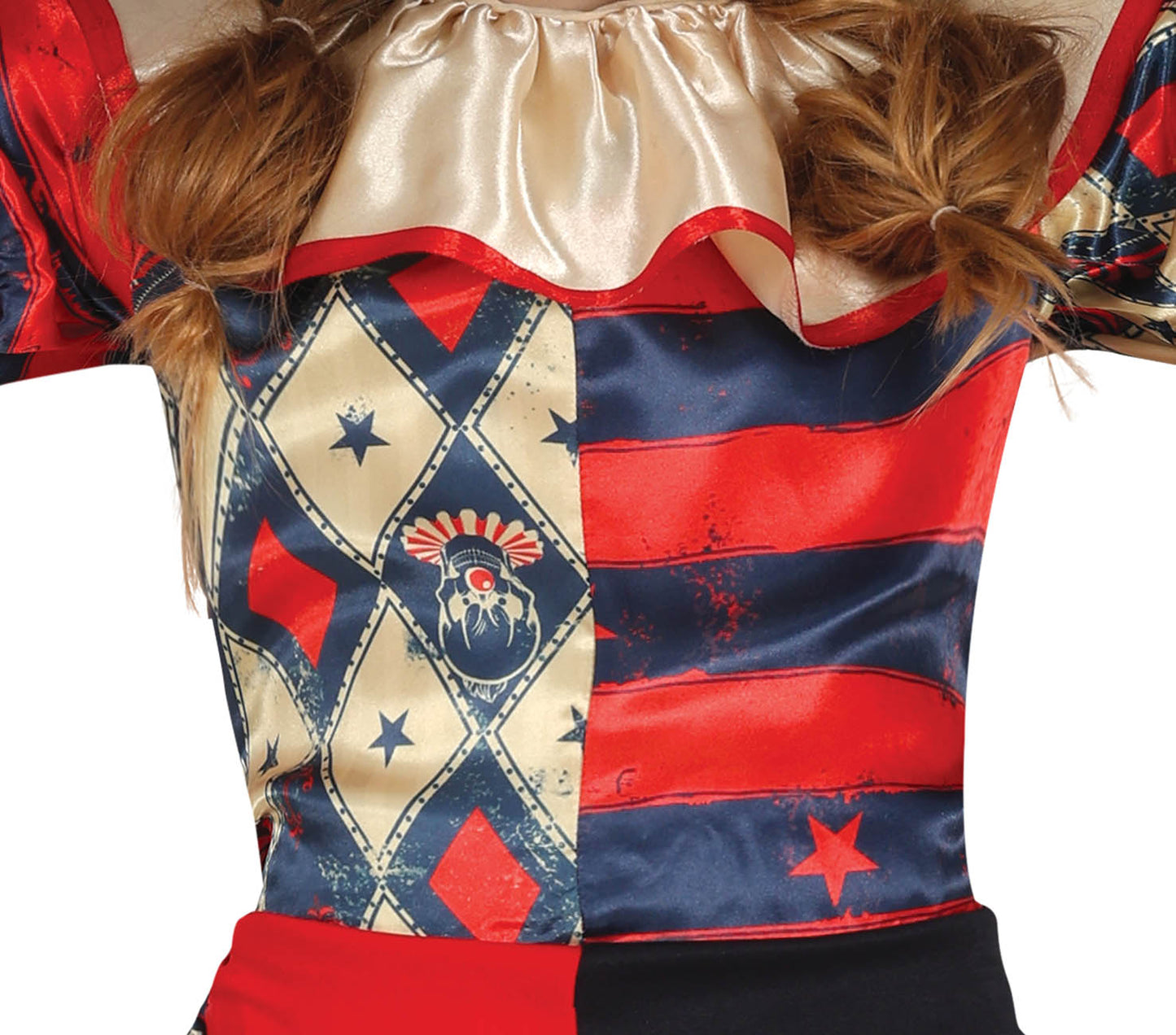 Enge Harlekijn Kostuum Kind – Halloween Joker Rood Blauw