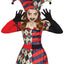 Enge Harlekijn Kostuum Kind – Halloween Joker Rood Blauw