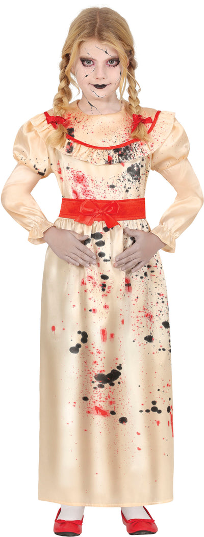 Annabelle Killer Doll Kostuum Meisje – Horror Jurk Halloween