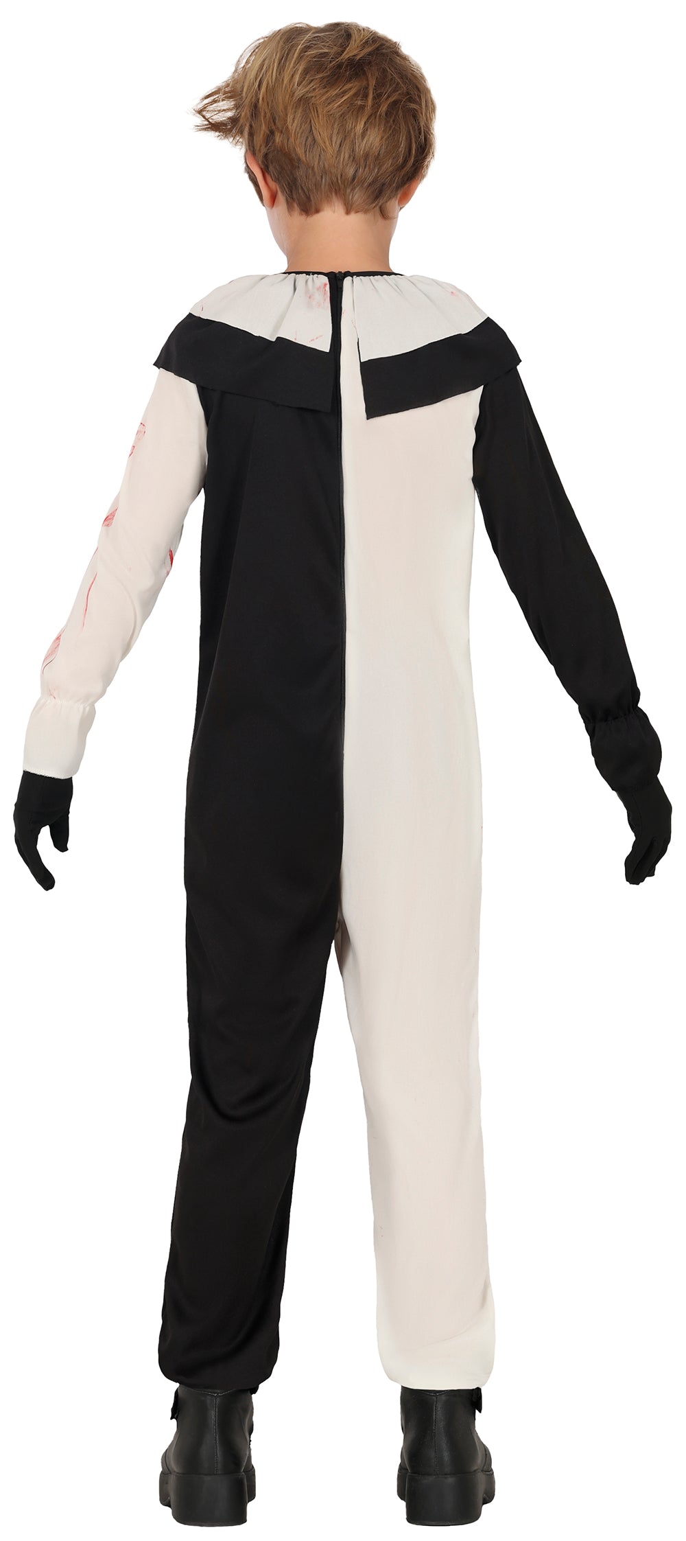 Terror Clown Kostuum Kind – Zwart Wit Horror Clown