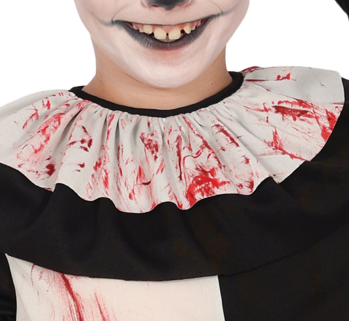 Terror Clown Kostuum Kind – Zwart Wit Horror Clown