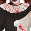 Terror Clown Kostuum Meisje – Zwart Wit Horror Jurk