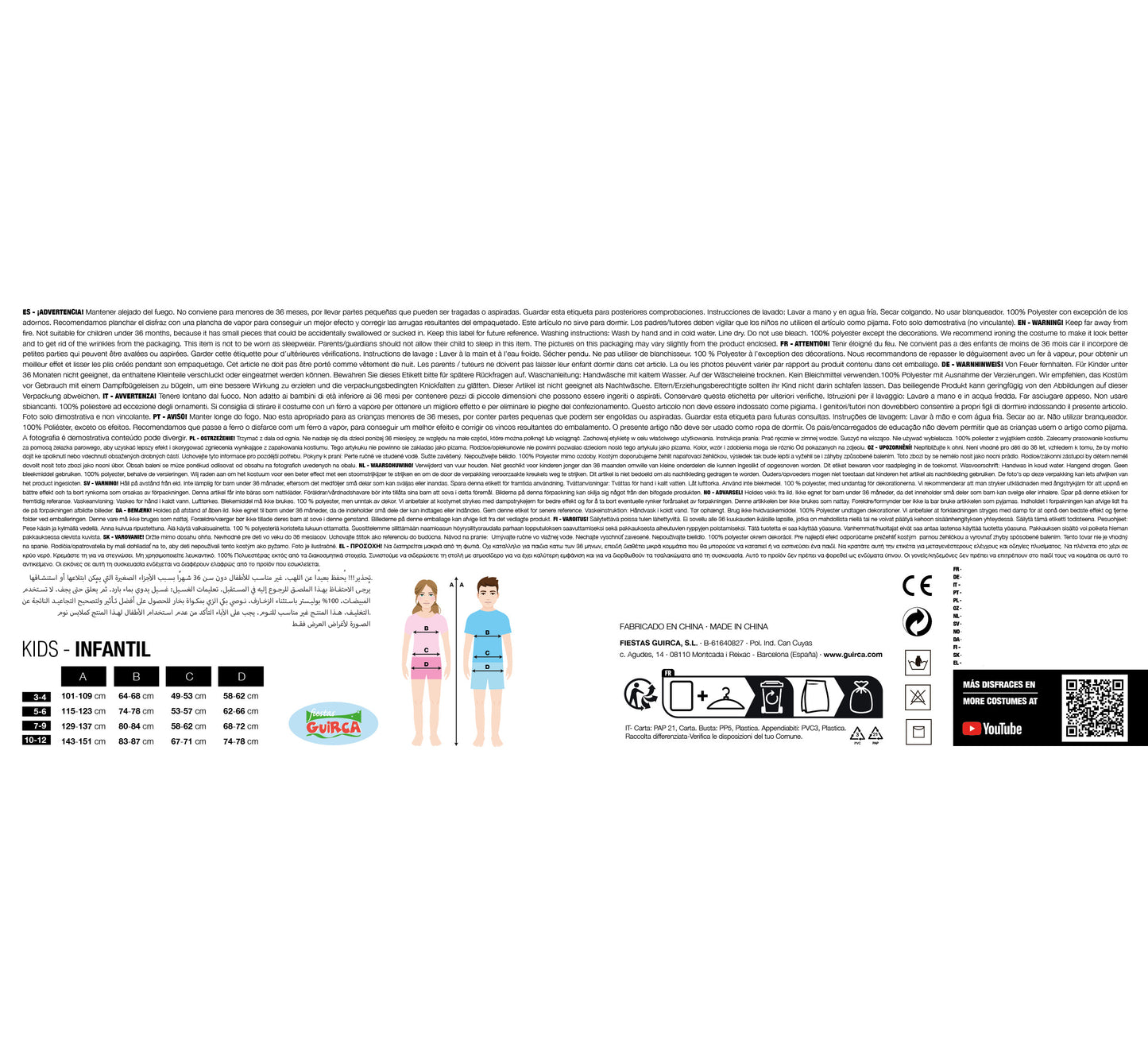 Labubu Pak - Onesie Kind –  Blauw