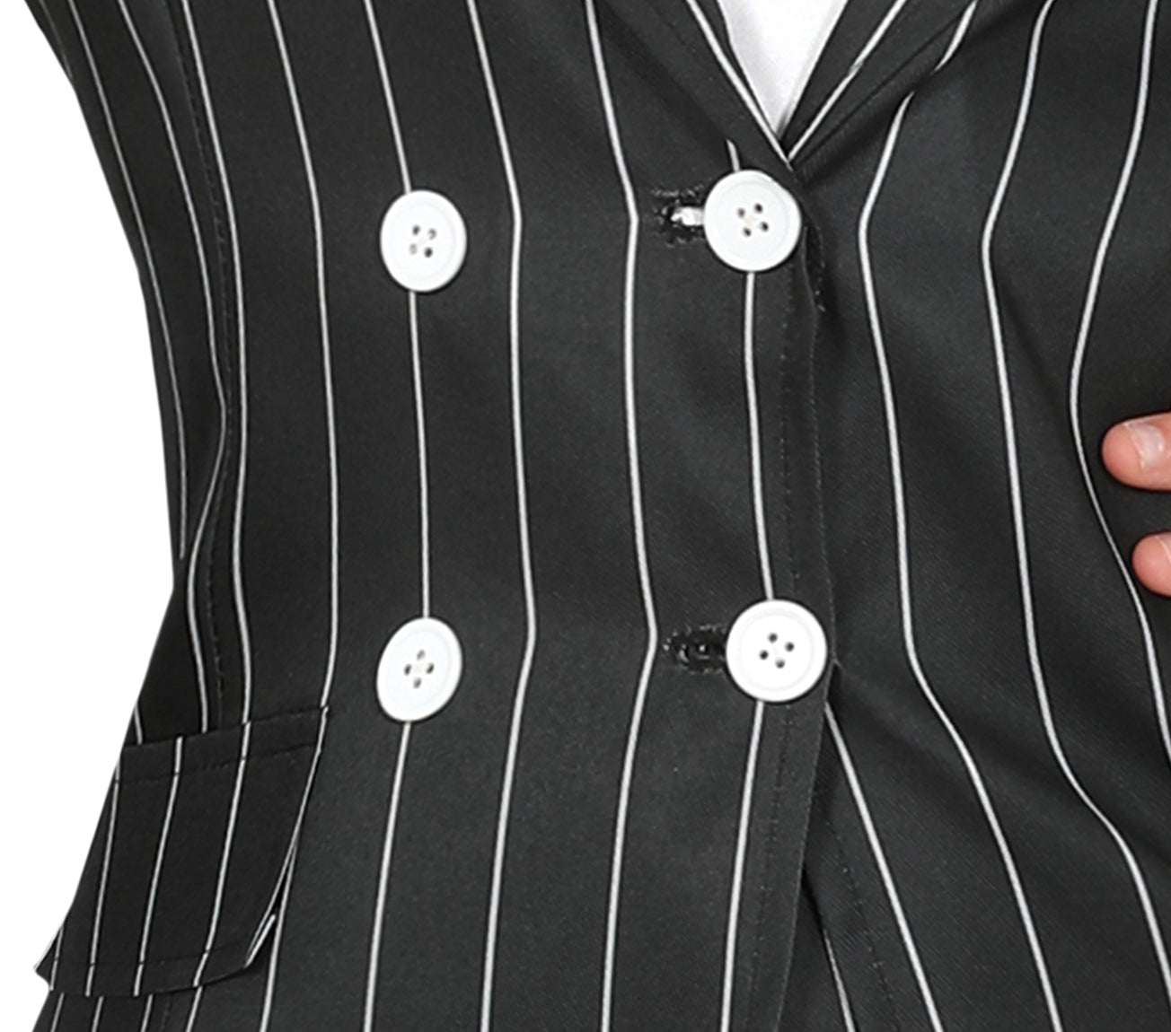 Gangster Kostuum Dames – Jasje, Overhemd met Stropdas & Broek