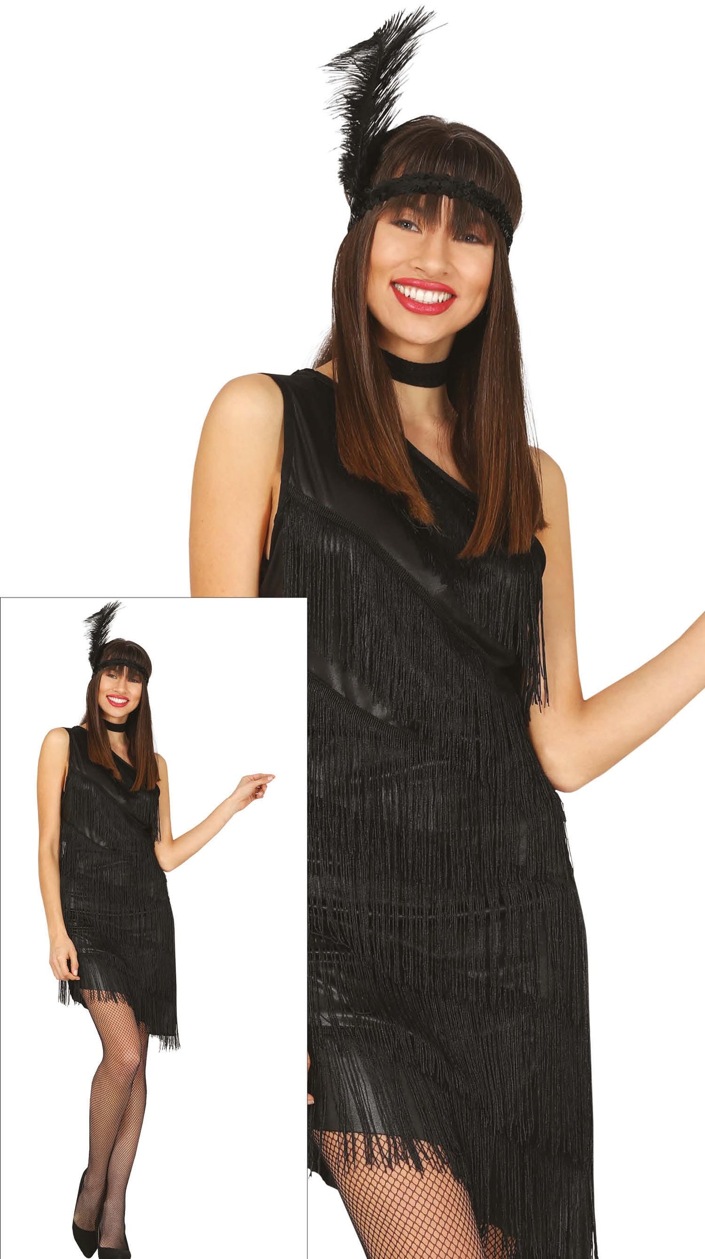 Charleston Jurk Dames – Zwart | Flapper Kostuum Jaren 20