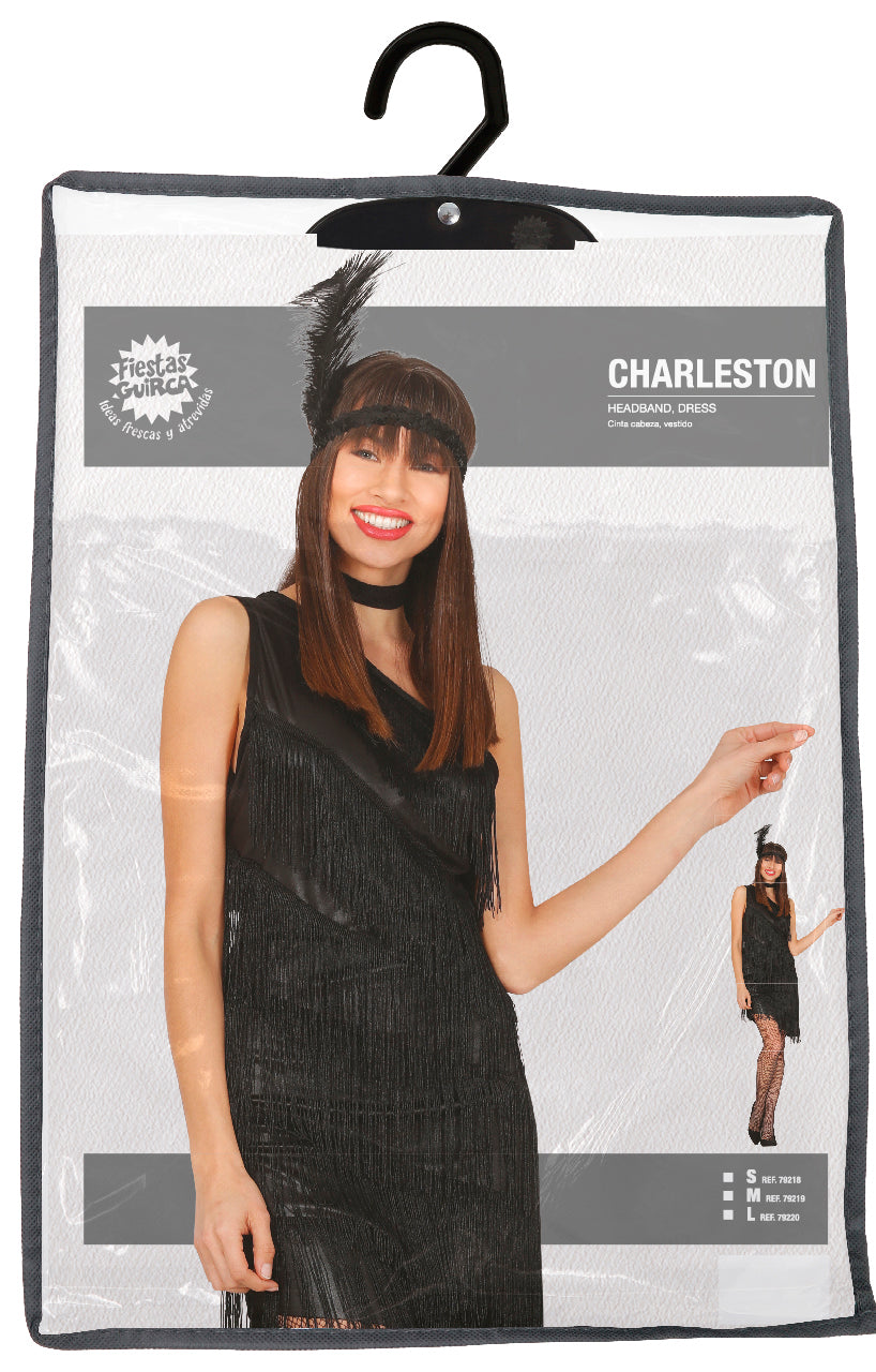 Charleston Jurk Dames – Zwart | Flapper Kostuum Jaren 20