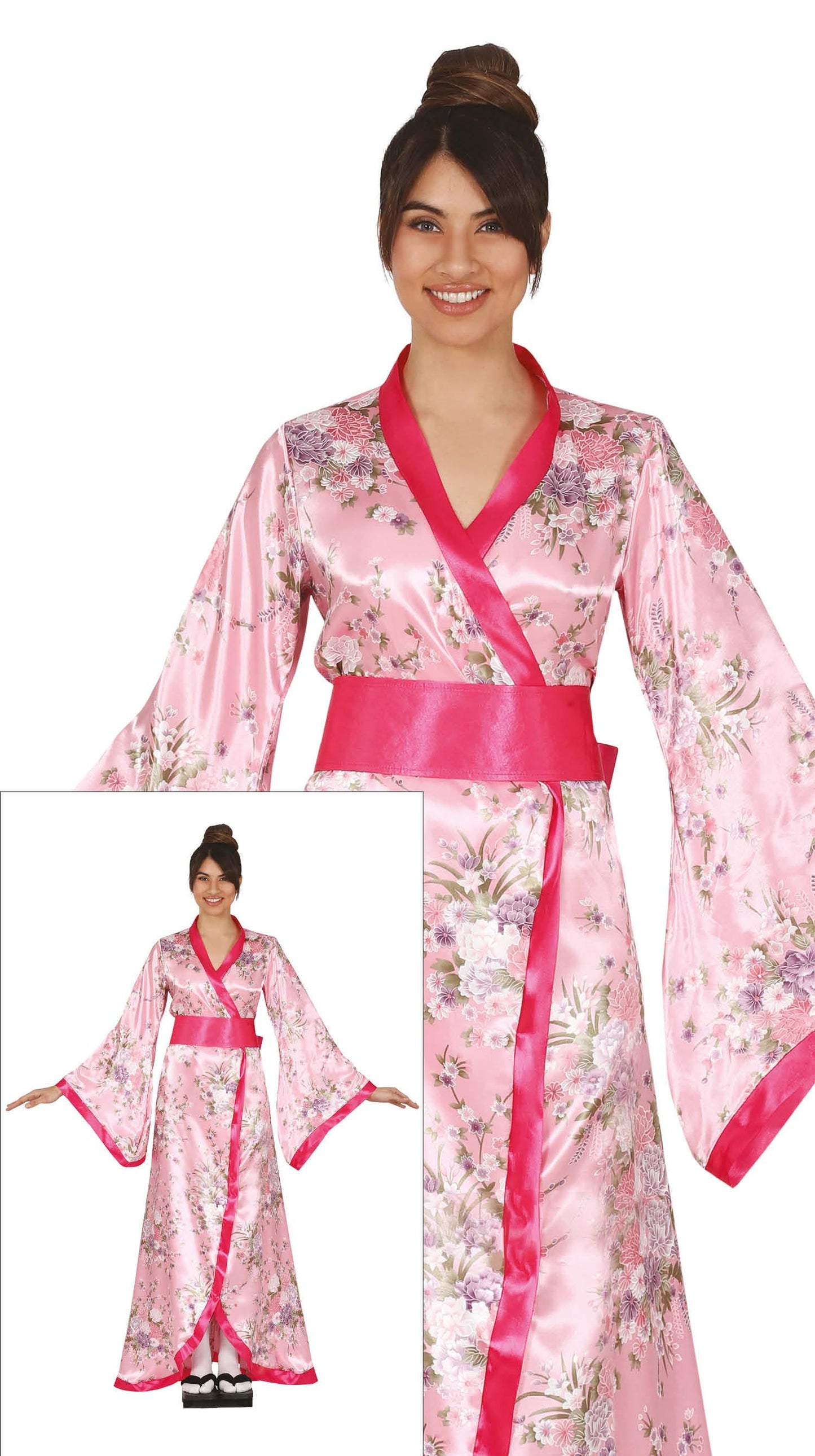 Kimono Kostuum Roze Dames