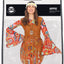 Hippie-Kleid der 60er Jahre für Damen