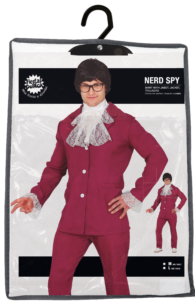Austin Powers Nerd-Kostüm für Herren – Schlechter 60er-Jahre-Look