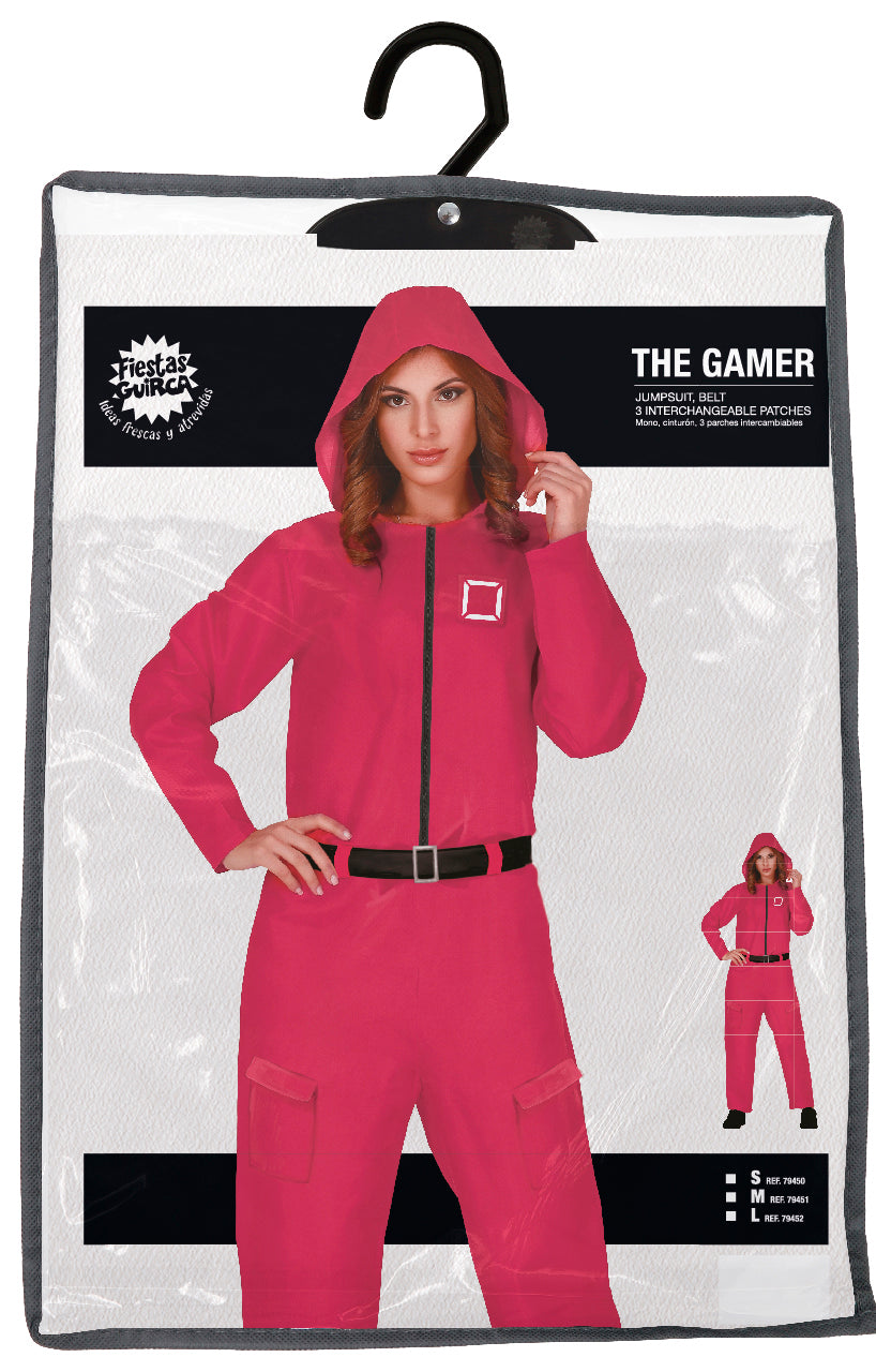Squid Game Kostuum Dames Rood – Jumpsuit met Symbolen