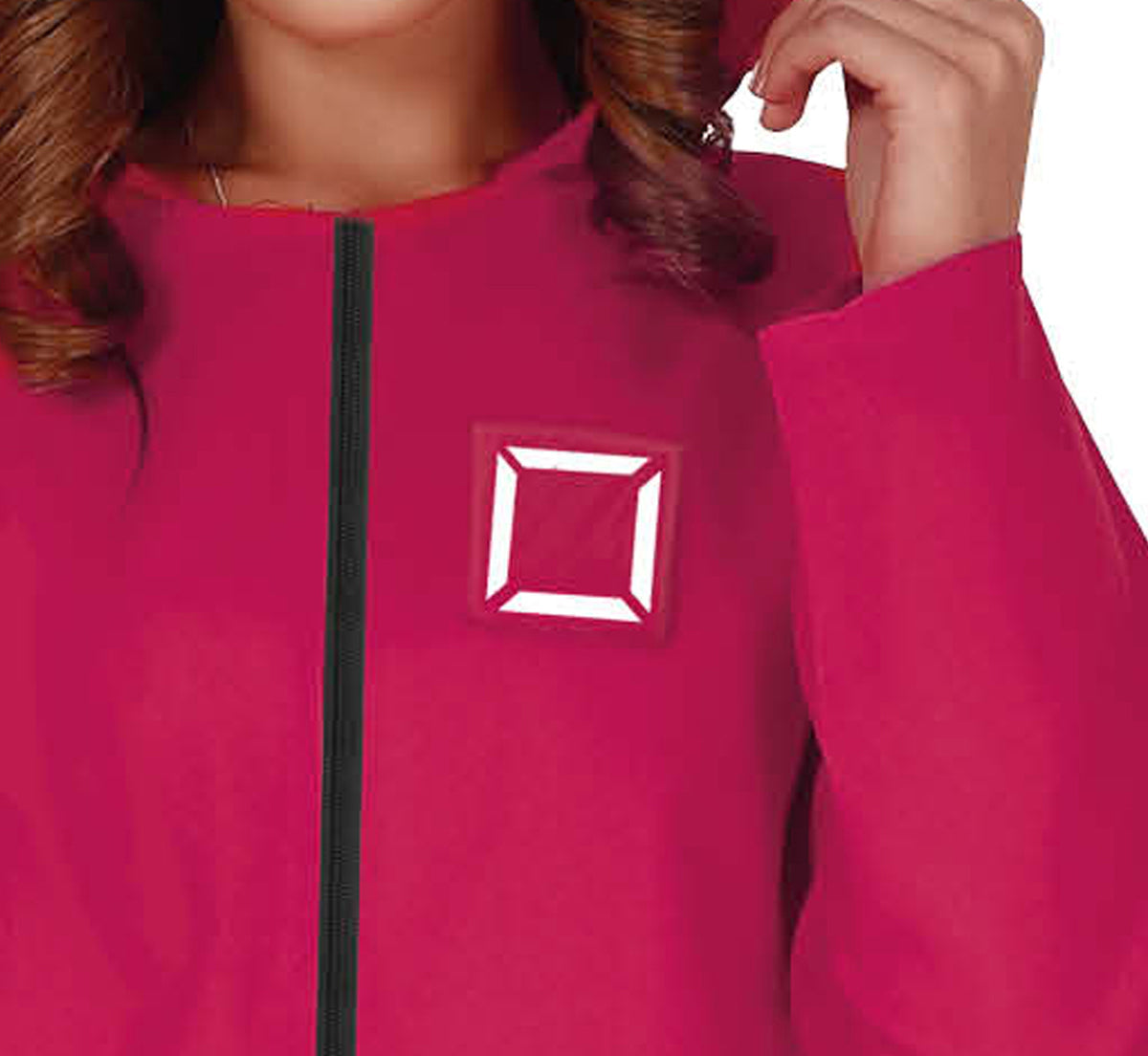 Squid Game Kostuum Dames Rood – Jumpsuit met Symbolen