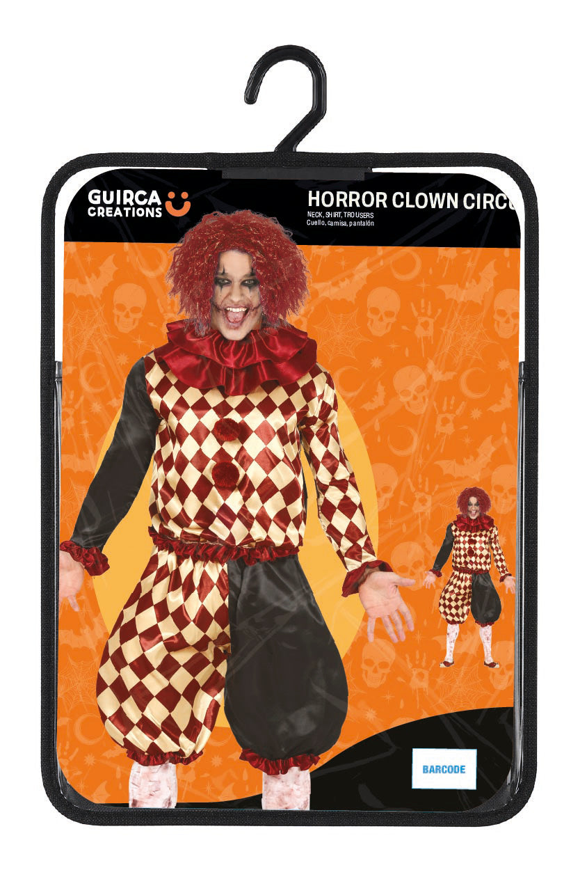 Horror Clown Kostuum Heren Rood – Eng Halloween Clown Kostuum