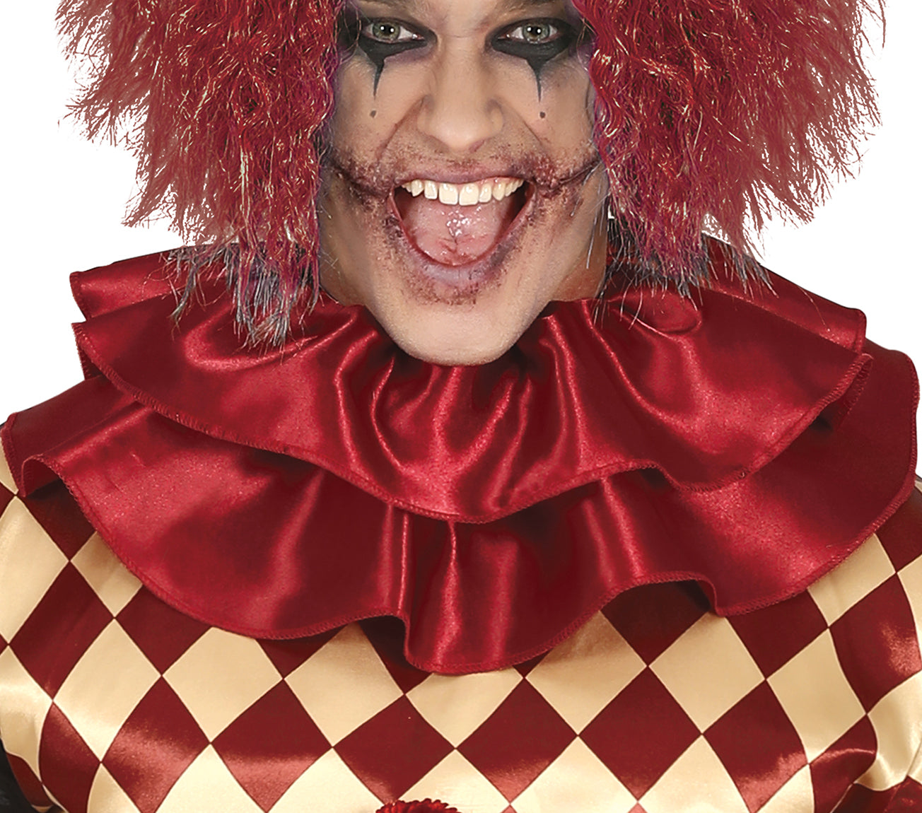 Horror Clown Kostuum Heren Rood – Eng Halloween Clown Kostuum