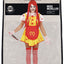 Mc Killer Clown Kostuum Dames – Geel/Rood Halloween Horror Kostuum – Jurk met Schort