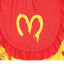 Mc Killer Clown Kostuum Dames – Geel/Rood Halloween Horror Kostuum – Jurk met Schort