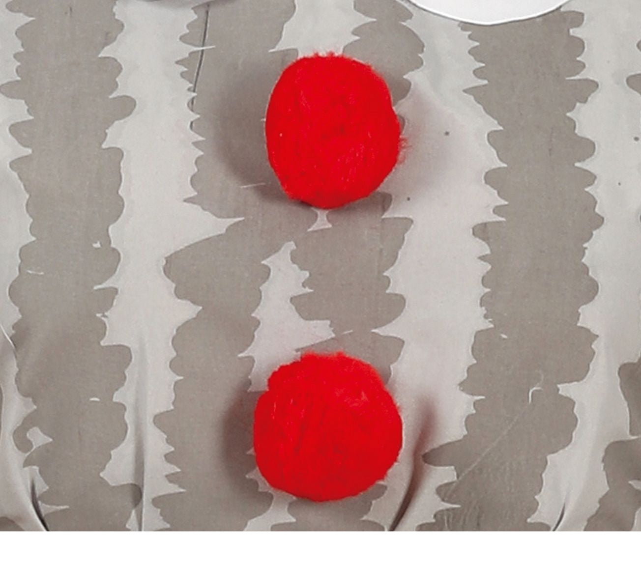 Horror-Clown-Halloween-Kostüm Damen Grau