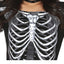 Skelet Halloween Jurk Dames Zwart