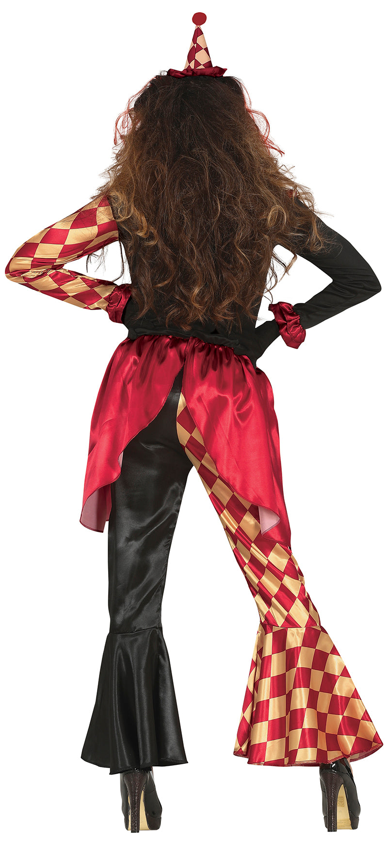 Horror Clown Kostuum Dames Rood – Eng Halloween Clown Kostuum