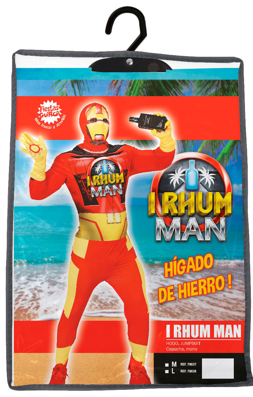 Irhum Man Kostuum Heren – Humoristisch Superheldenpak (Parodie)