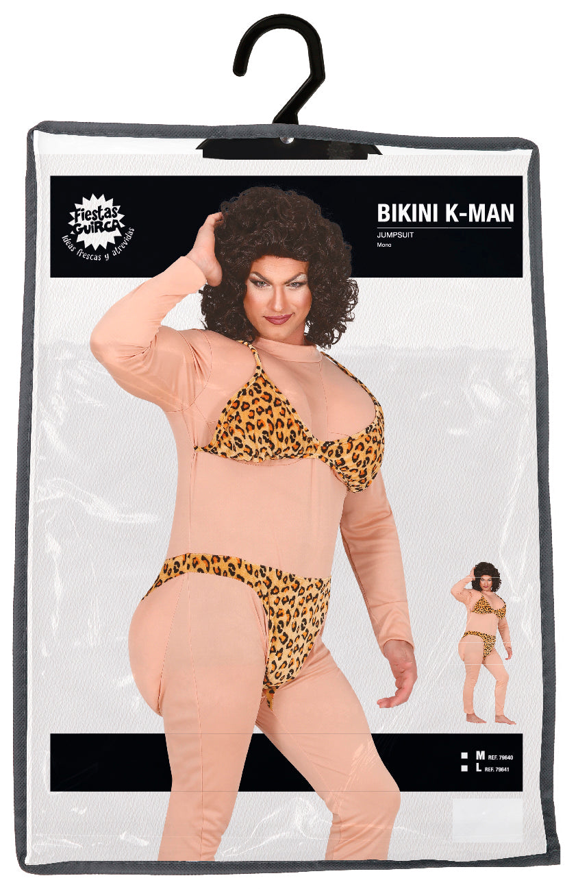 Drag Queen Bikini Kostuum Heren – Hilarische Jumpsuit Look