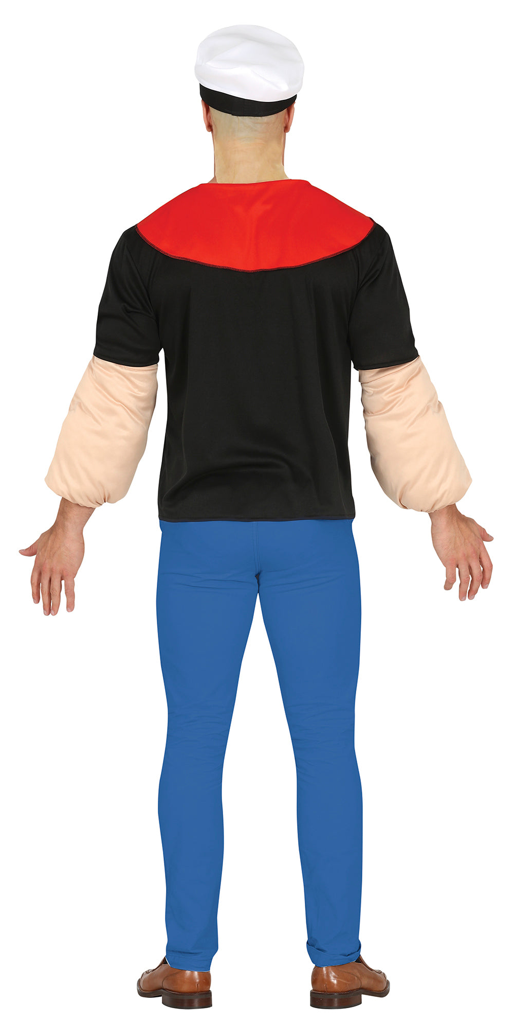 Popeye Kostuum Heren – Stoere Zeeman Outfit met Spierarmen