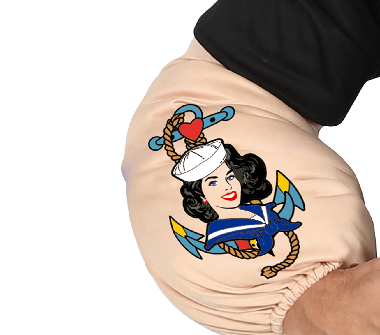 Popeye Kostuum Heren – Stoere Zeeman Outfit met Spierarmen