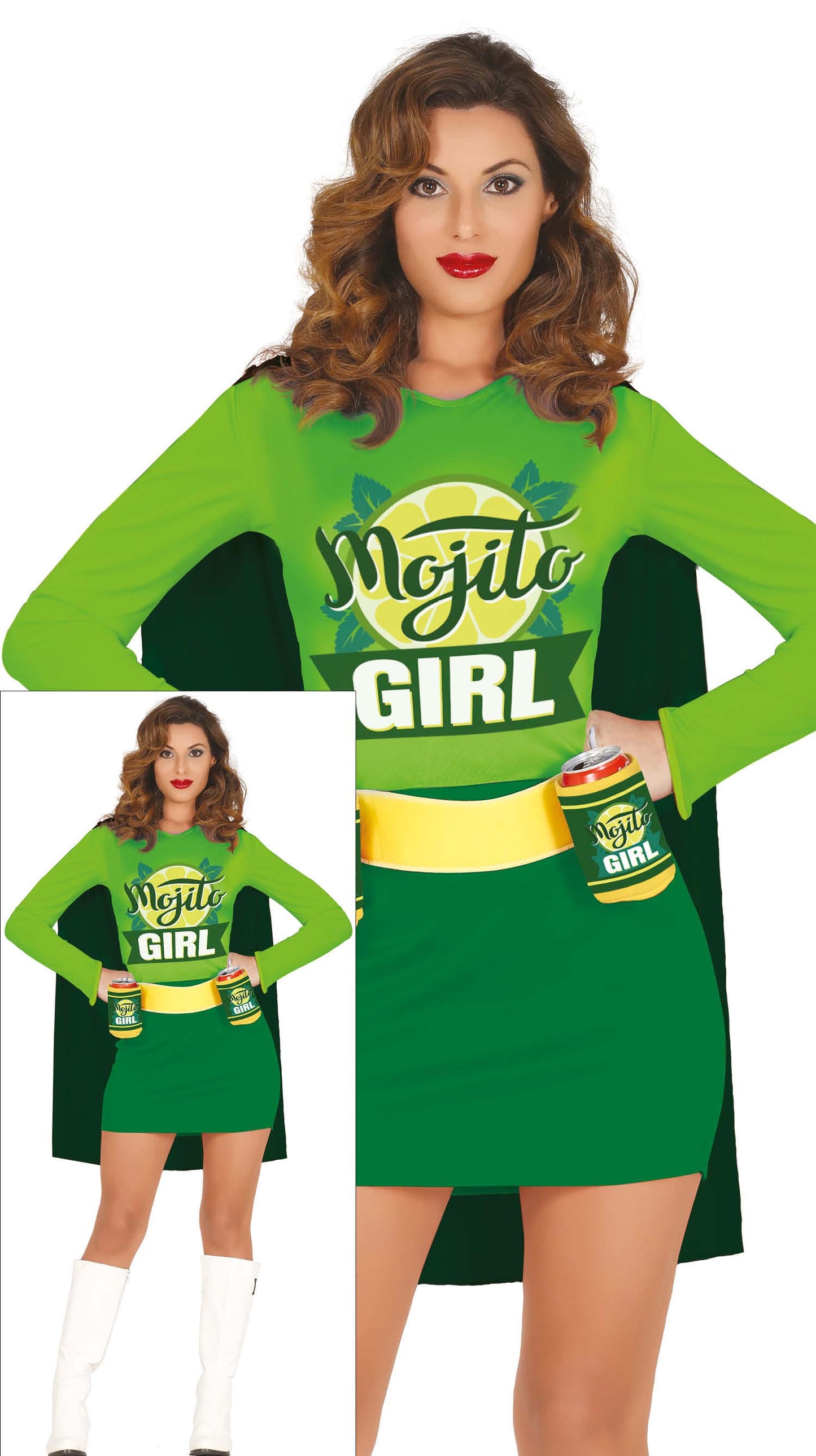 Miss Mojito Kostuum Dames – Grappige Cocktail Outfit