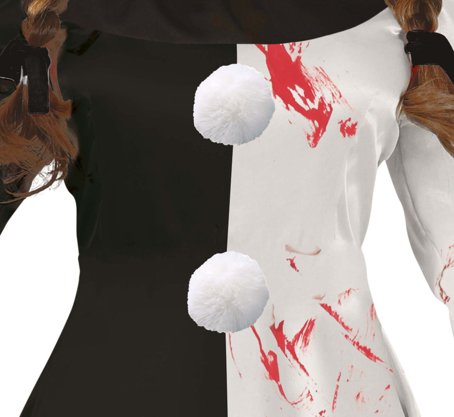 Terrorific Clown Kostuum Dames – Eng Horror Clown Kostuum met Kraag