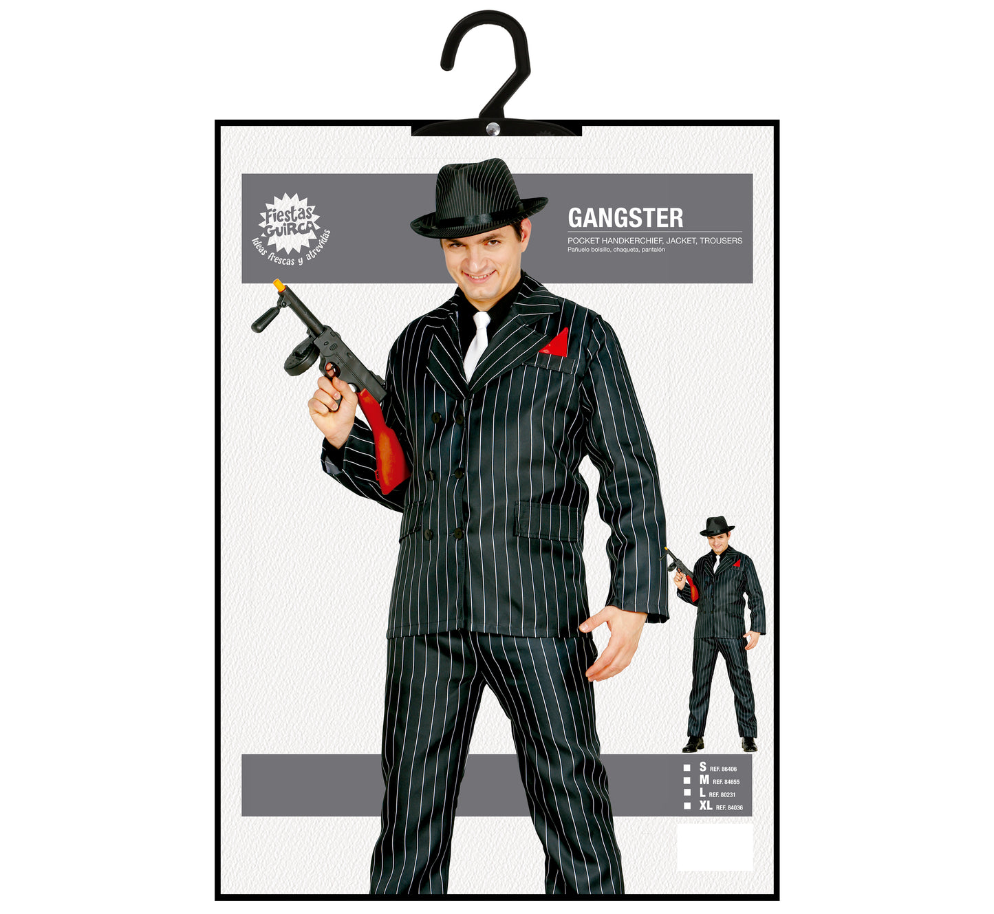 Gangster Kostuum Heren – Jasje, Broek & Sjaal | Klassiek Verkleedpak