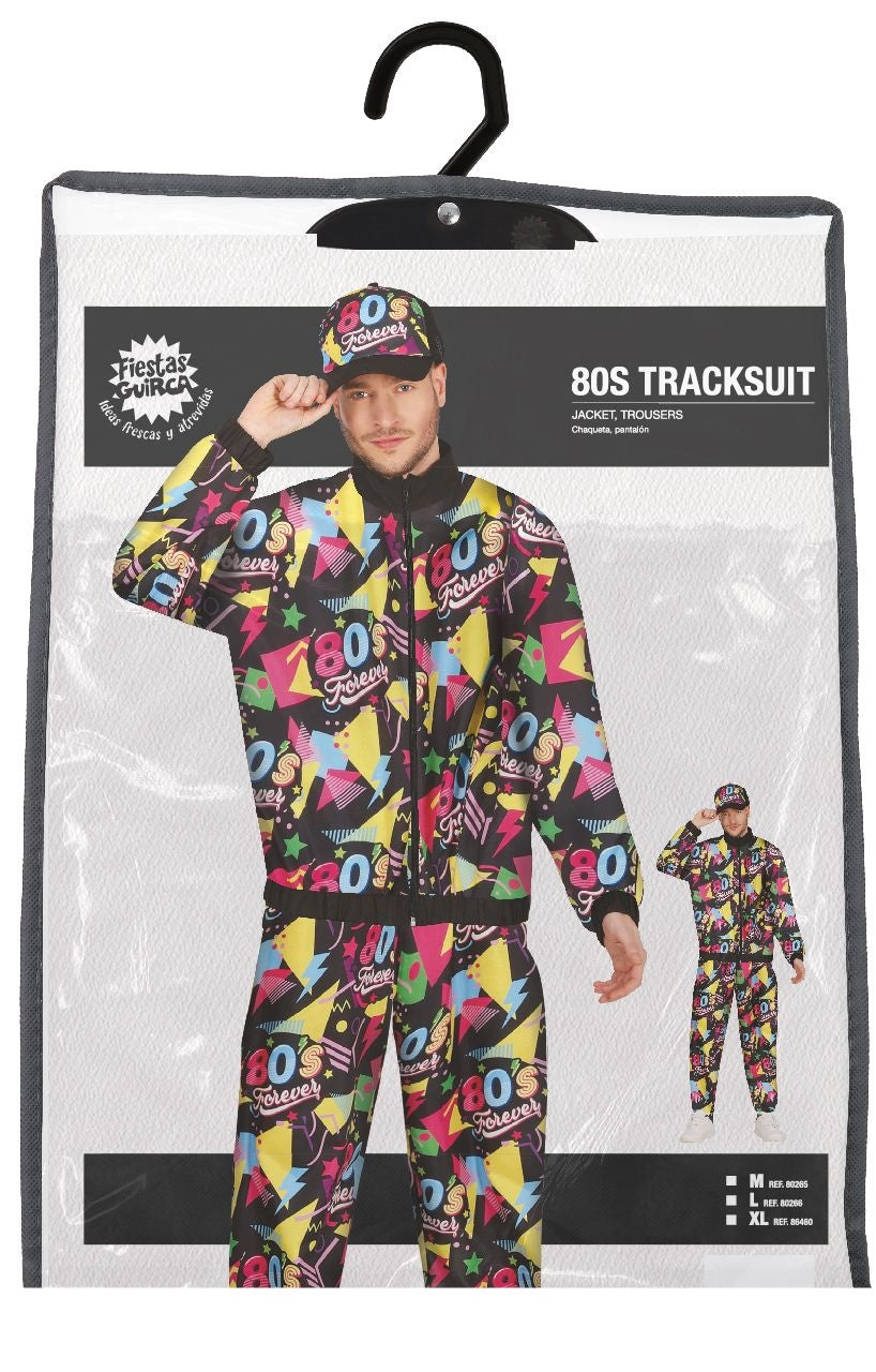 Neon 80’s Trainingspak Dames/Heren – Fout & Veelkleurig Retro Kostuum