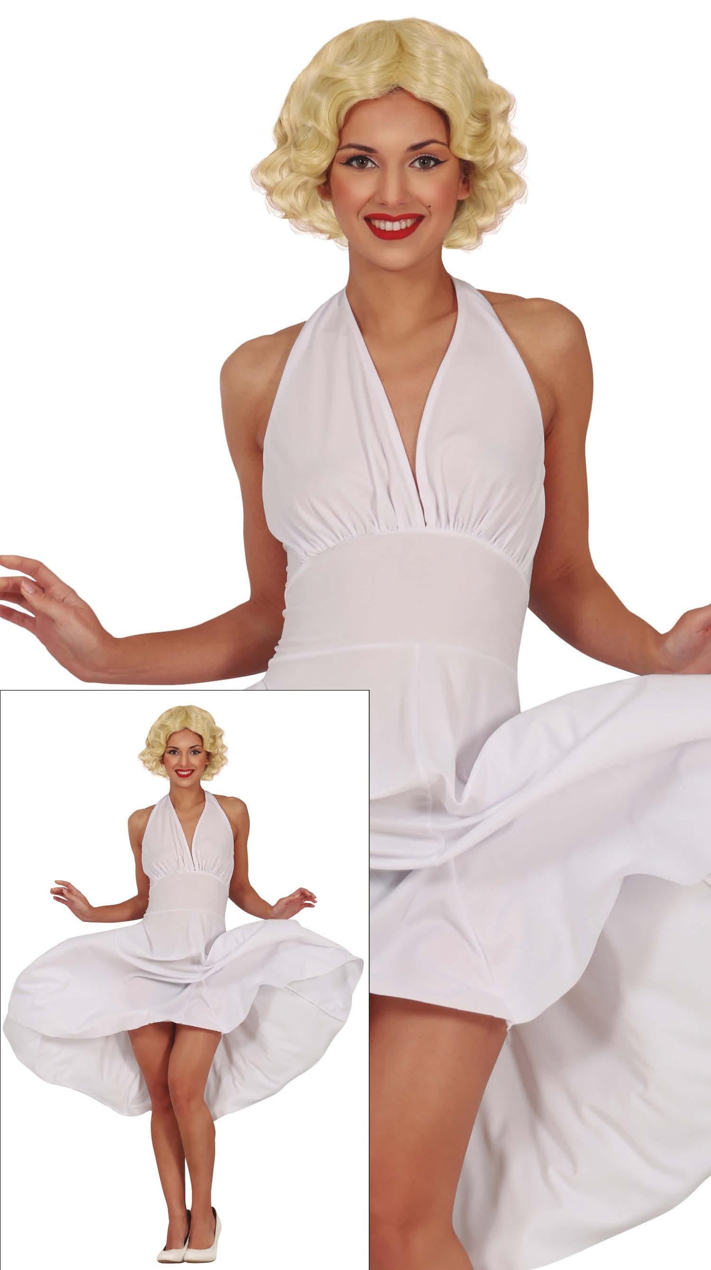 Marilyn Monroe Kostuum Dames – Witte Jurk | Hollywood Verkleedpak