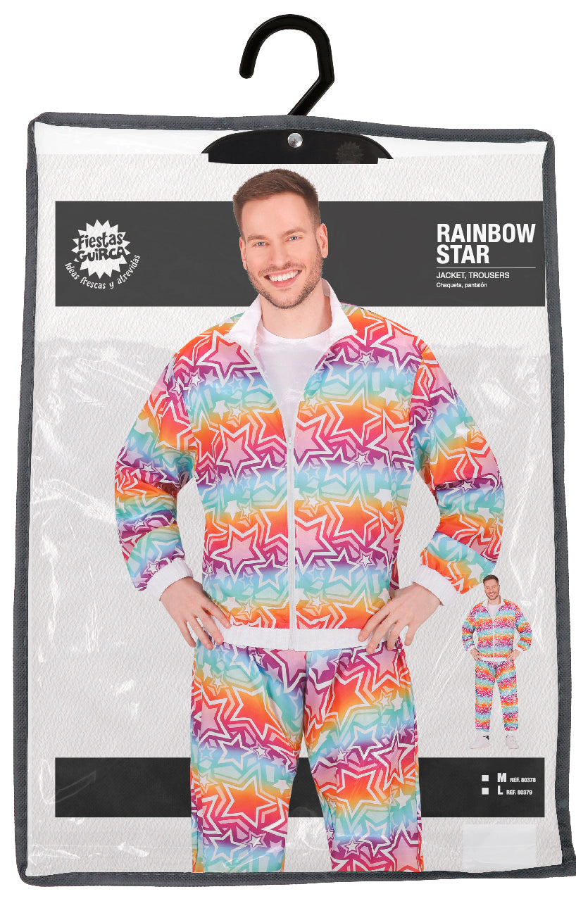 Trainingspak Heren Sterren – Veelkleurig Fout Party Kostuum