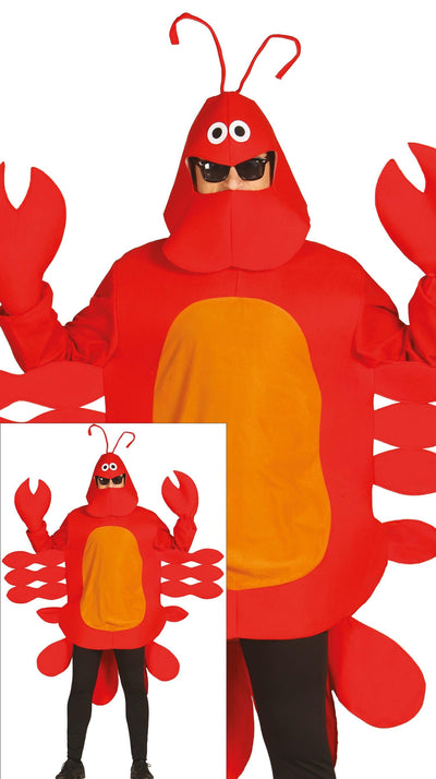 Kreeft Kostuum Rood Heren