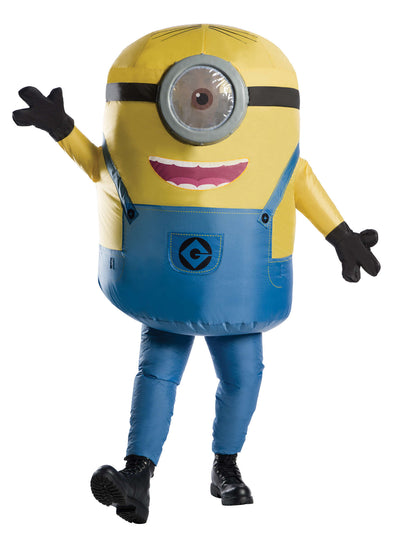 Aufblasbares Stuart Minion Kostüm für Erwachsene | Einheitsgröße